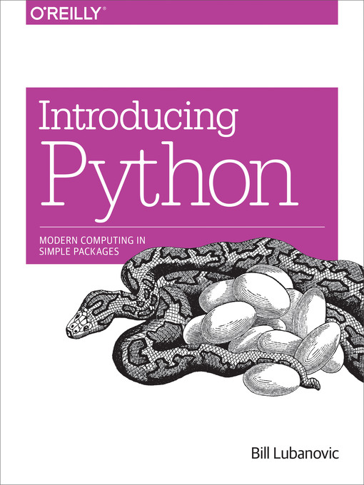 Title details for Introducing Python by Bill Lubanovic - Wait list